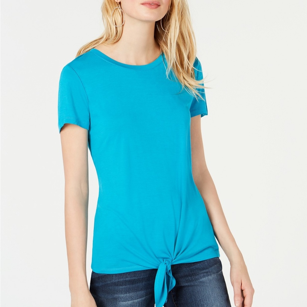 INC International Concepts INC Tie-Front T-Shirt,